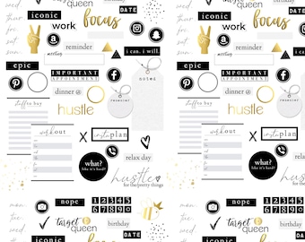 THE iCONiC COLLECTION by LuxBook, Goodnotes Stickers, digital planner stickers