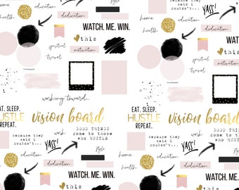 The Vision Board Collection par LuxBook, stickers Goodnotes, stickers roses, stickers numériques