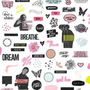 The Dream Collection by Luxbook, digital planning stickers, digital planners, goodnotes stickers, clipart, aesthetic stickers