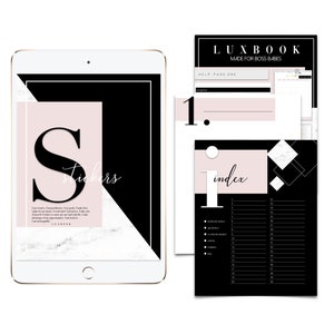 The Luxe Sticker Book by LuxBook, Digital Stickers, Planner Sticker Book, Digital Sticker Book, Goodnotes image 1