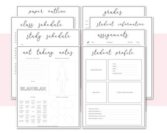 The Academic Template Add-On Bundle, Student planner, academic planner, goodnotes planner, printable planner, LuxBook templates