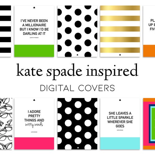 Kate Spade Inspired Digital Covers by Luxbook Digital - Etsy