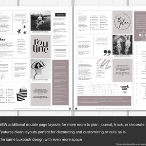Hello Gorgeous Vol. 3 Digital Planner, Luxbook planner, aesthetic planner, minimalist planner, goodnotes planner, girly planner, undated zdjęcie 9