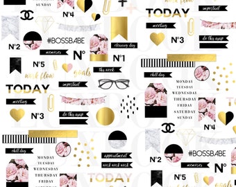 SHE EO Digital Stickers von LuxBook, digitale Planer Sticker, Planer Sticker, Goodnotes Sticker
