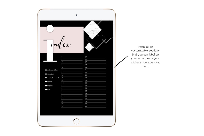 The Luxe Sticker Book by LuxBook, Digital Stickers, Planner Sticker Book, Digital Sticker Book, Goodnotes image 3