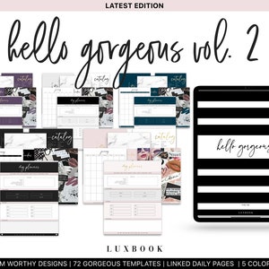 The Hello Gorgeous VOL.2, Digital planner, Digital Planning, Digital planner templates, Goodnotes planner, aesthetic planner