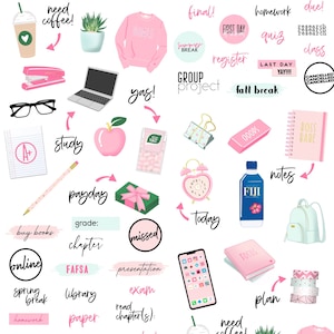 The Study Flow Collection von Luxbook, Digitale Planer Sticker, Goodnotes Stickers
