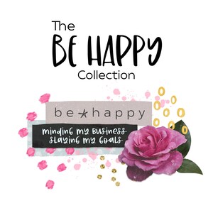 The Be Happy Collection by Luxbook, Digital planner stickers, Goodnotes stickers, Clip art, image 2