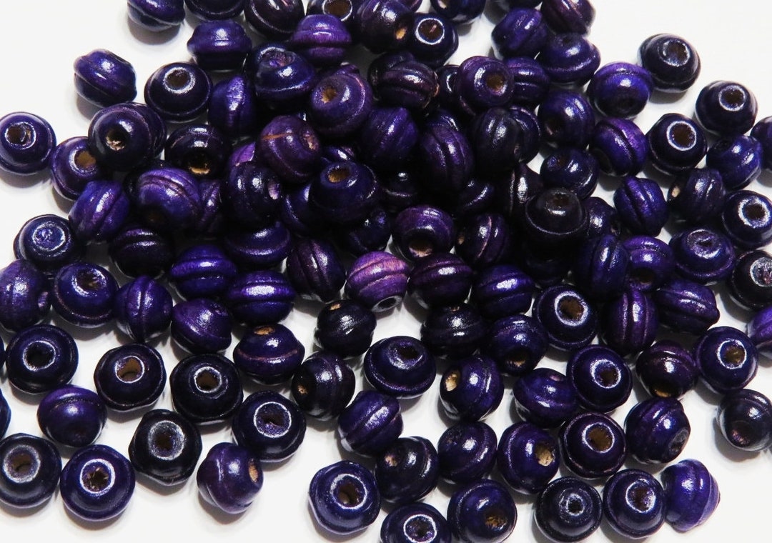 Eggplant Purple Wood Beads, Purple Wooden Beads, Heishi Beads, Round Wood  Spacers, Purple Beads, 8mm Choose 50pcs, 200pcs or 400pcs