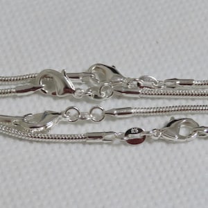 925 Sterling silver snake chain 16&quot;