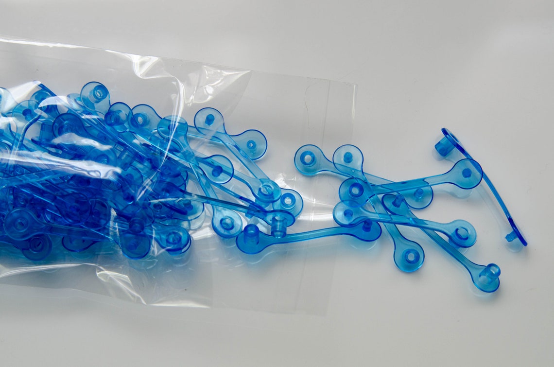 50 Pack of Plastic Keychain Tabs Connector Etsy