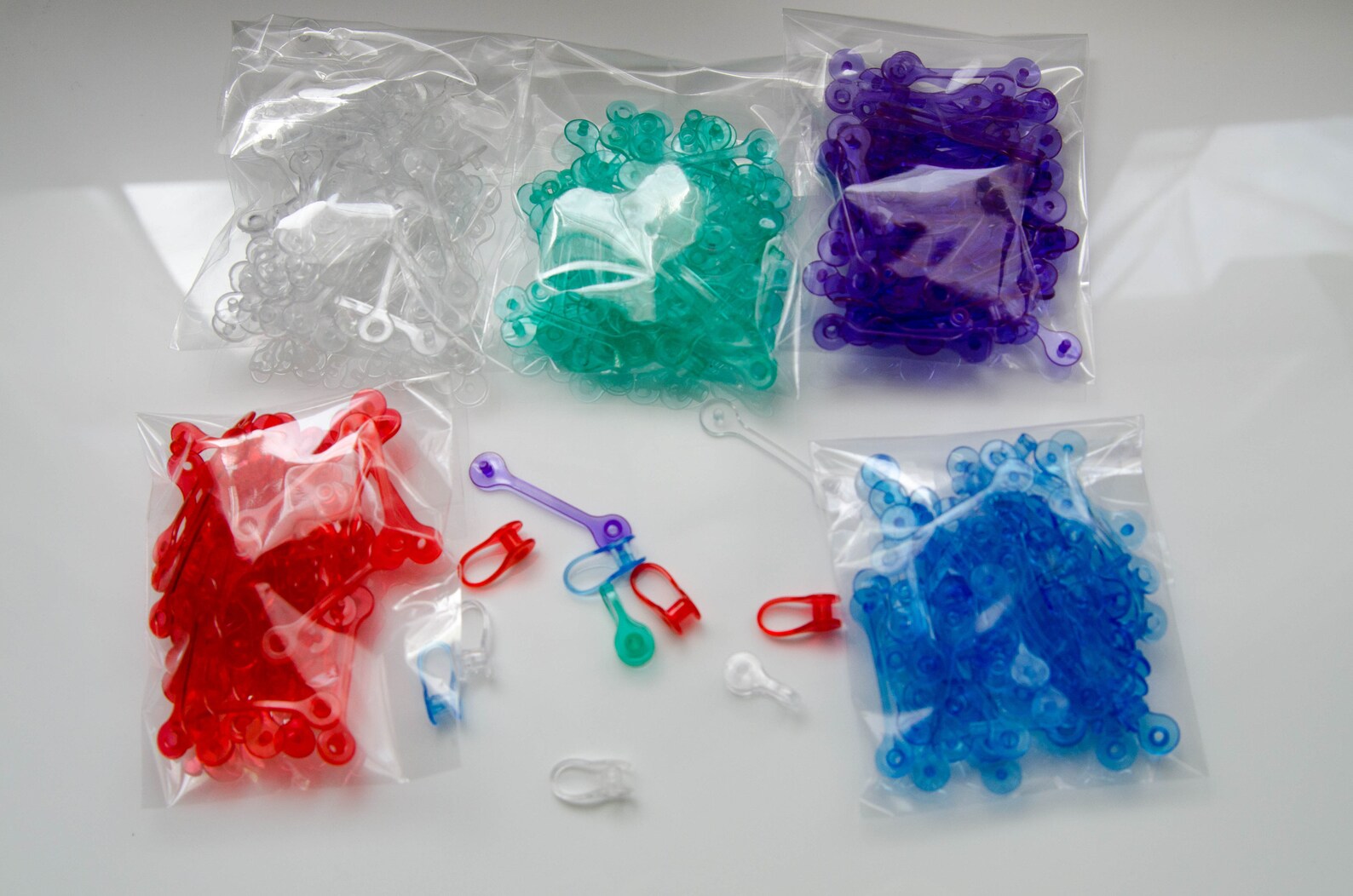50 Pack of Plastic Keychain Tabs Connector Etsy