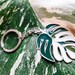 Monstera Deliciosa Albo Borsigiana Variegated 2' Soft Enamel Keychain 