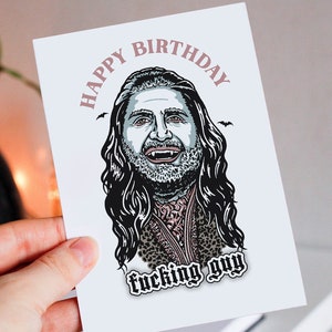 Shadows Birthday Card, Goth Card, Vampire Birthday Card, Vampire Greeting Card