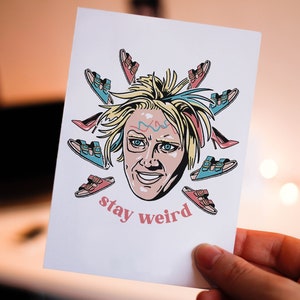 Stay Weird Greeting Card, Kate Mckinnon