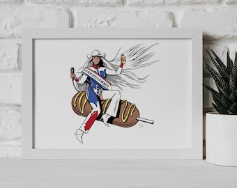 Chicago Windy City Vacation Gift Silk Screen City Art Print Poster