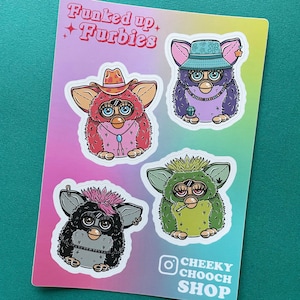 90s Furby sticker sheet