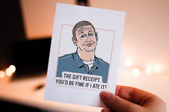 eat the receipt card, thank you for leaving card