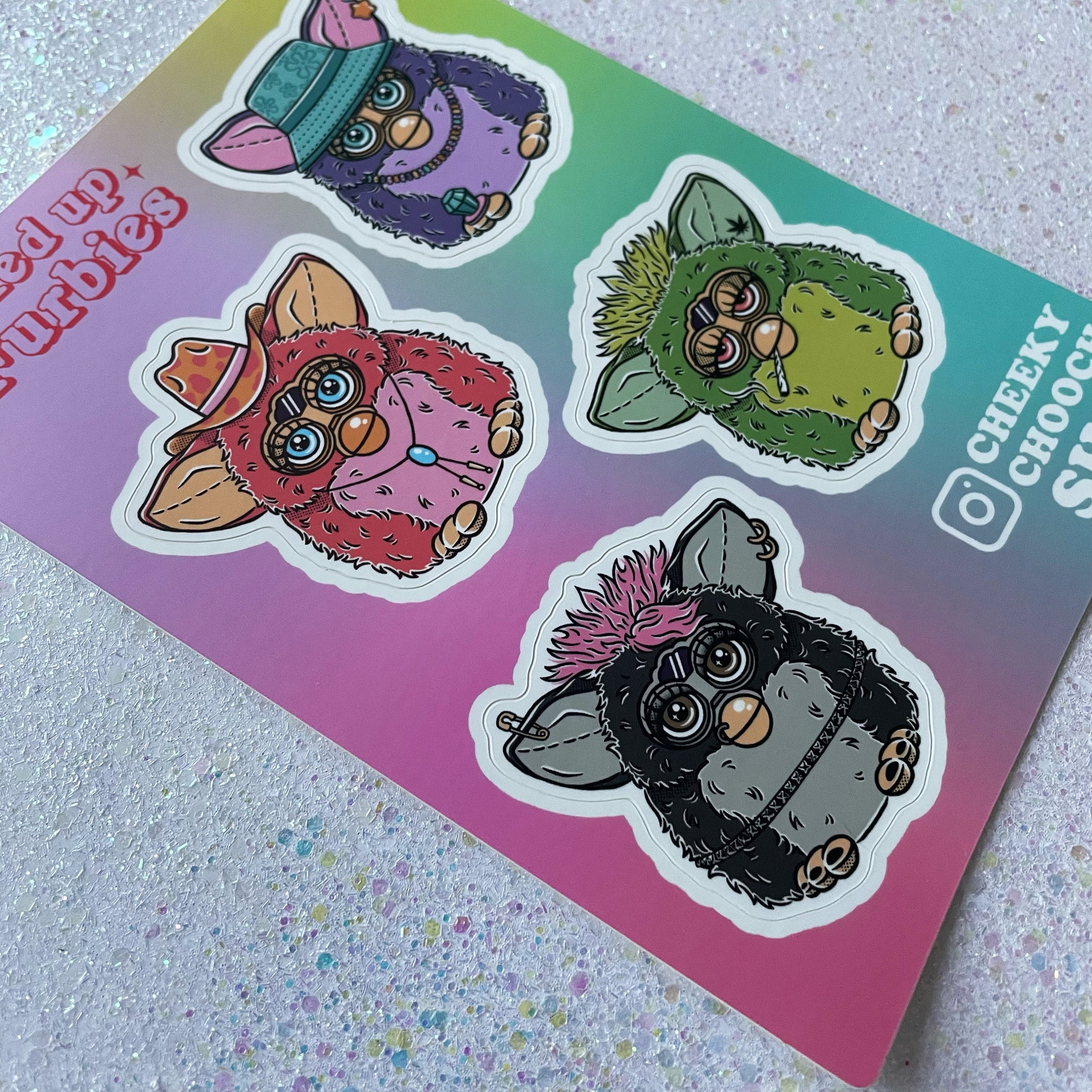 90s Furby Sticker Sheet - Etsy