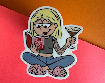 y2k sticker, smut stickers, gift for readers, bookish gifts, kindle sticker, water bottle stickers