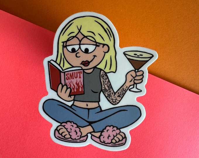 y2k sticker, smut stickers, gift for readers, bookish gifts, kindle sticker, water bottle stickers