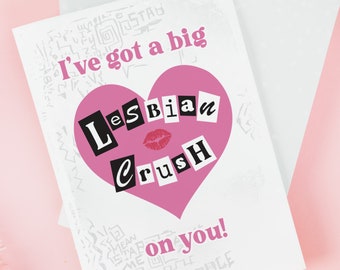 Funny Pop Culture Valentine's Day Card, LGBTQ Valentines Day Card