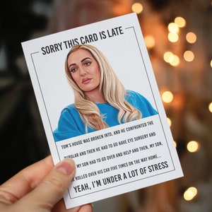 Erika Jayne funny card, Bravo gifts, RHOBH gifts, Real Housewives of Beverly Hills gifts, Bravo TV cards, Erika Jayne birthday card, Reality
