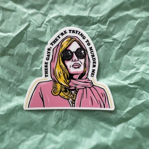 White Lotus Sticker, jennifer coolidge sticker, these gays sticker