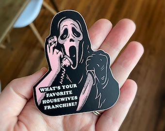Real housewives sticker, Reality TV sticker, tv sticker, horror movie sticker, water bottle sticker