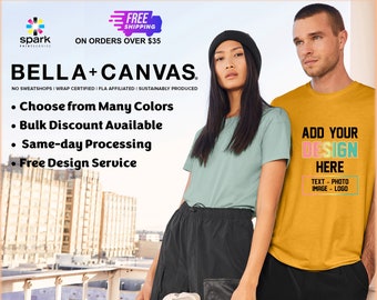 Bella Canvas Unisex T-Shirt, Custom Logo Design