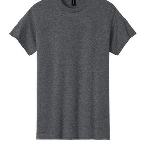 Custom Graphic T-Shirt Unisex 100% Cotton Tee Full Color Print Made to Order Graphite Gray