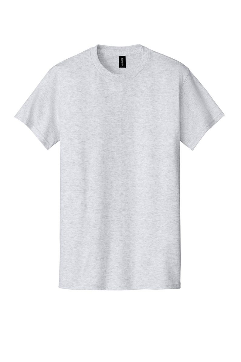 Custom Graphic T-Shirt Unisex 100% Cotton Tee Full Color Print Made to Order Ash Gray