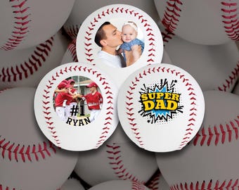 Personalized Photo Baseball, Father's Day Gift, Team Sports Memorabilia