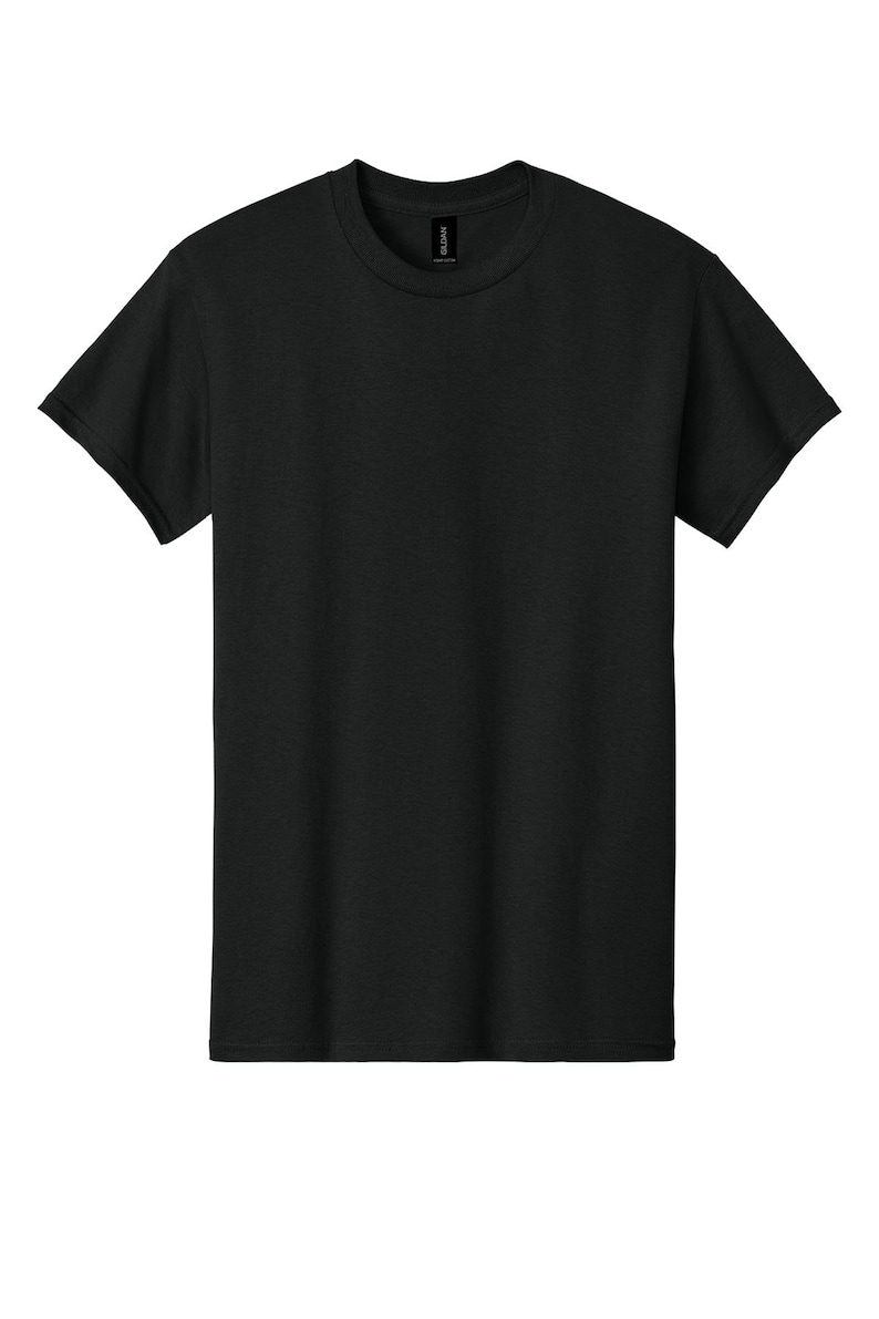 Custom Graphic T-Shirt Unisex 100% Cotton Tee Full Color Print Made to Order Nero