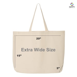 Personalized Canvas Tote Bag Machine Washable Perfect for - Etsy