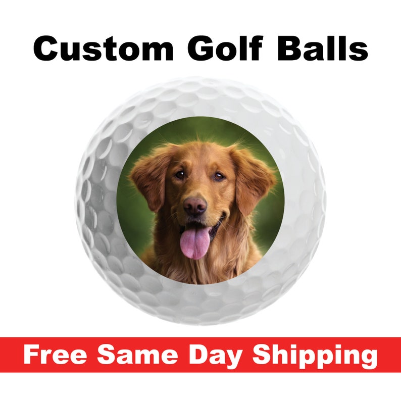 Personalized Golf Ball Free Same Day Shipping with online self design tool gift idea for retirement tournament corporate event birthday image 4