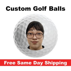 Personalized Golf Ball Free Same Day Shipping with online self design tool gift idea for retirement tournament corporate event birthday image 6