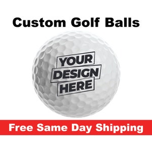 Personalized Golf Ball Free Same Day Shipping with online self design tool gift idea for retirement tournament corporate event birthday 1 Ball