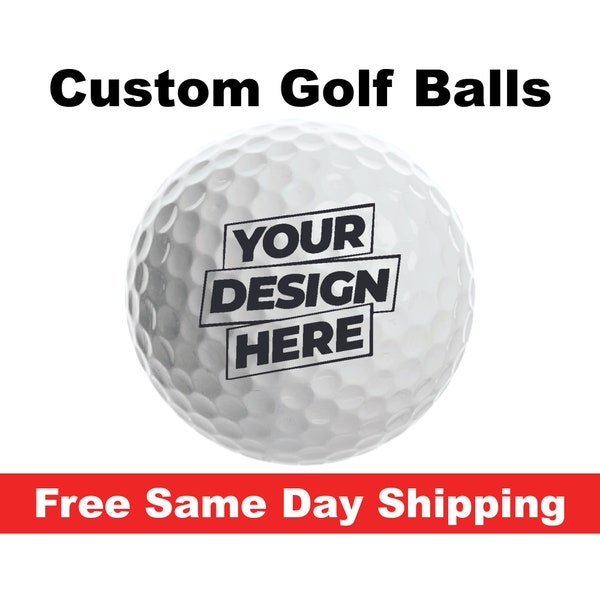 Personalized Golf Ball Free Same Day Shipping with online self design tool gift idea for retirement tournament corporate event birthday