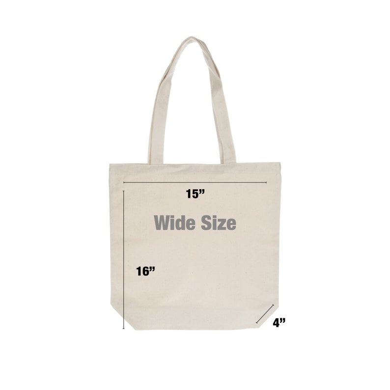 Personalized Canvas Tote Bag Machine Washable Perfect for Etsy