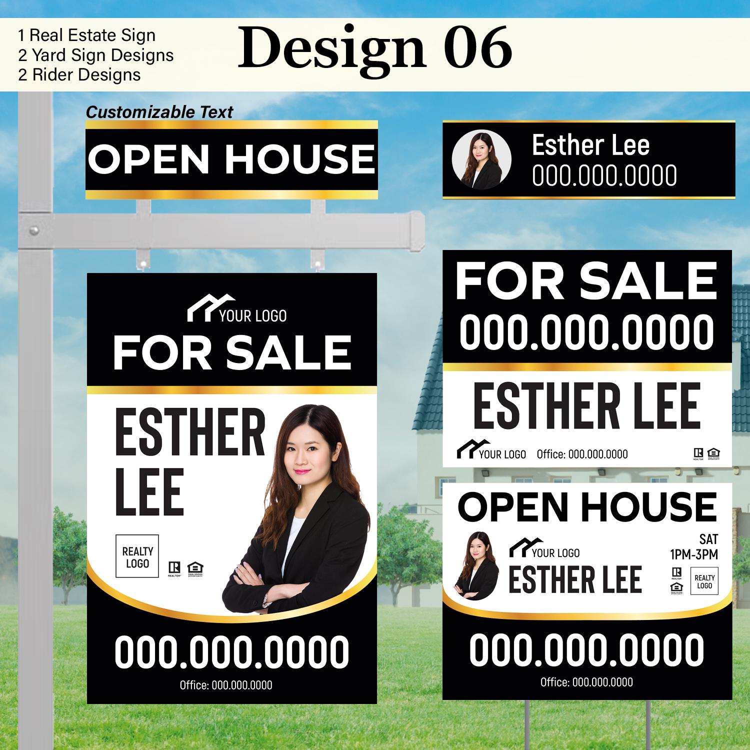 Sample Realtor Sign Riders Custom Real Estate Sign Riders Buy Now, Ships Next Day - Etsy