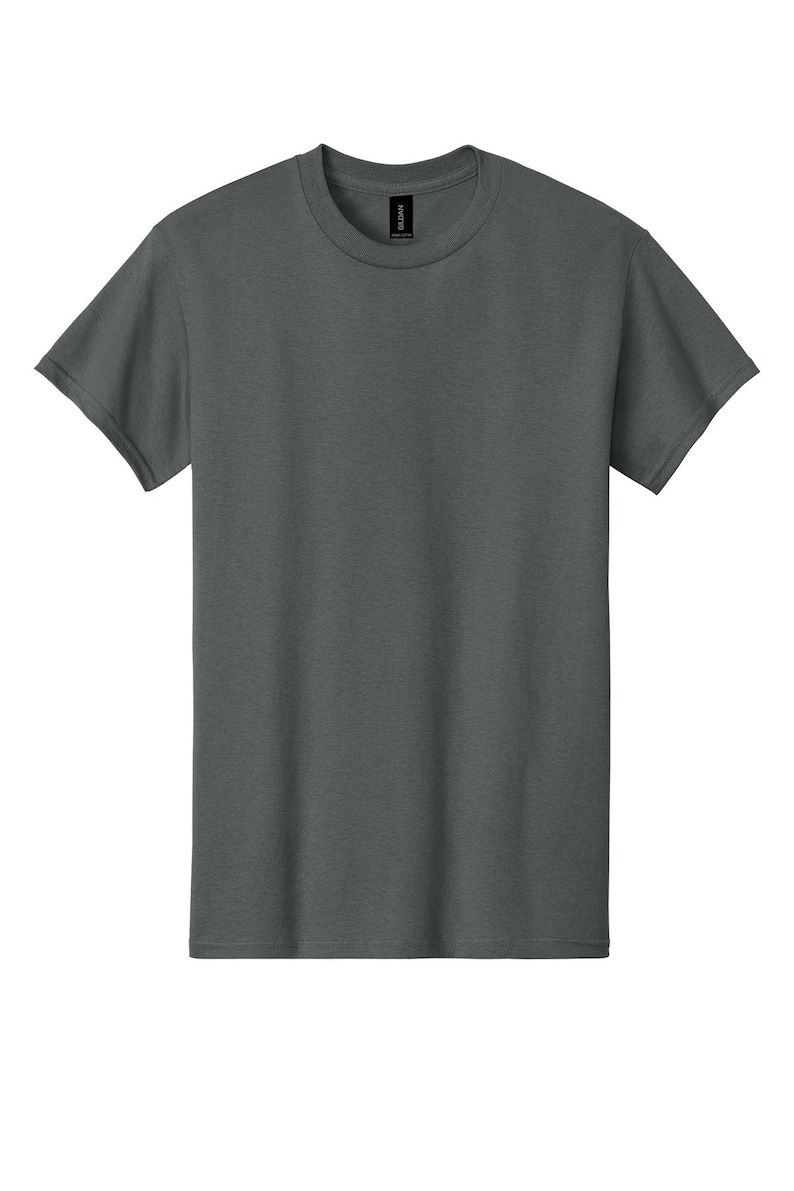 Custom Graphic T-Shirt Unisex 100% Cotton Tee Full Color Print Made to Order Charcoal Gray