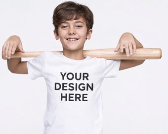 Custom Graphic Youth T-Shirt Unisex 100% Cotton Tee Full Color Print Made to Order