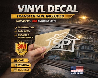 Custom Outdoor Rated Heavy Duty 3M Vinyl - UV Treated Ink - Pre-Masked w/ Transfer Tape