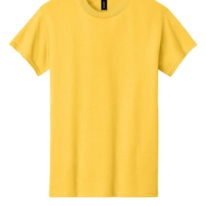 Custom Graphic T-Shirt Unisex 100% Cotton Tee Full Color Print Made to Order Daisy Yellow