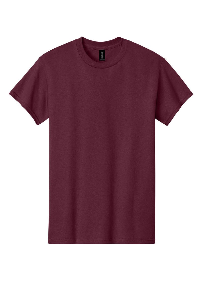 Custom Graphic T-Shirt Unisex 100% Cotton Tee Full Color Print Made to Order Maroon