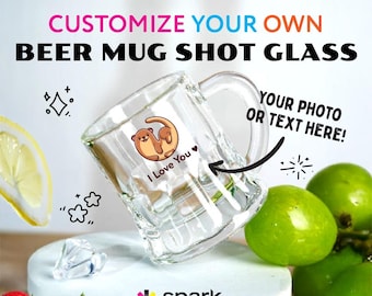 Custom Mini Beer Mug Shot Glass – Personalized Barware Gift