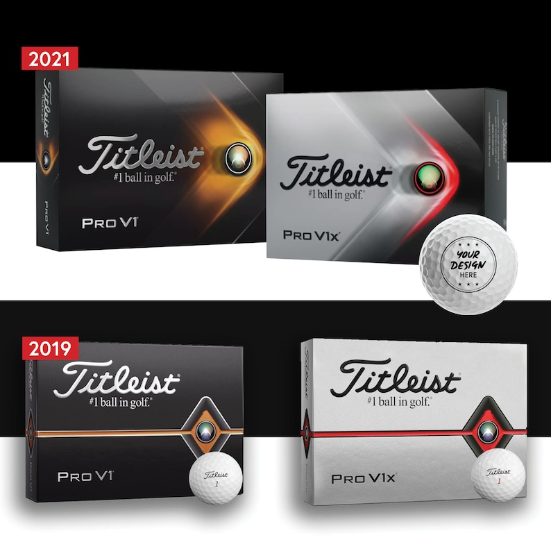 Personalized Titleist ® Pro V1 ® V1x ® Golf Balls 2019 2021 image 1