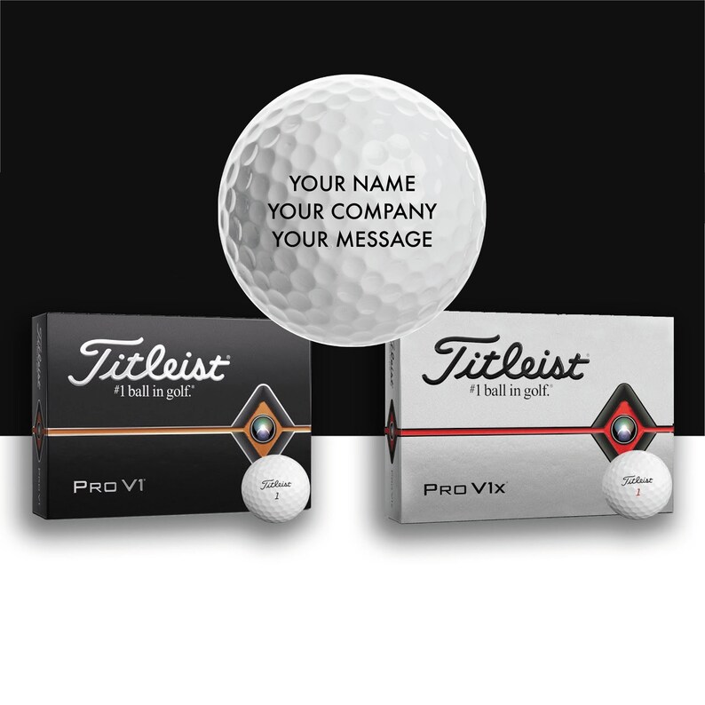 Personalized Titleist ® Pro V1 ® V1x ® Golf Balls 2019 Etsy