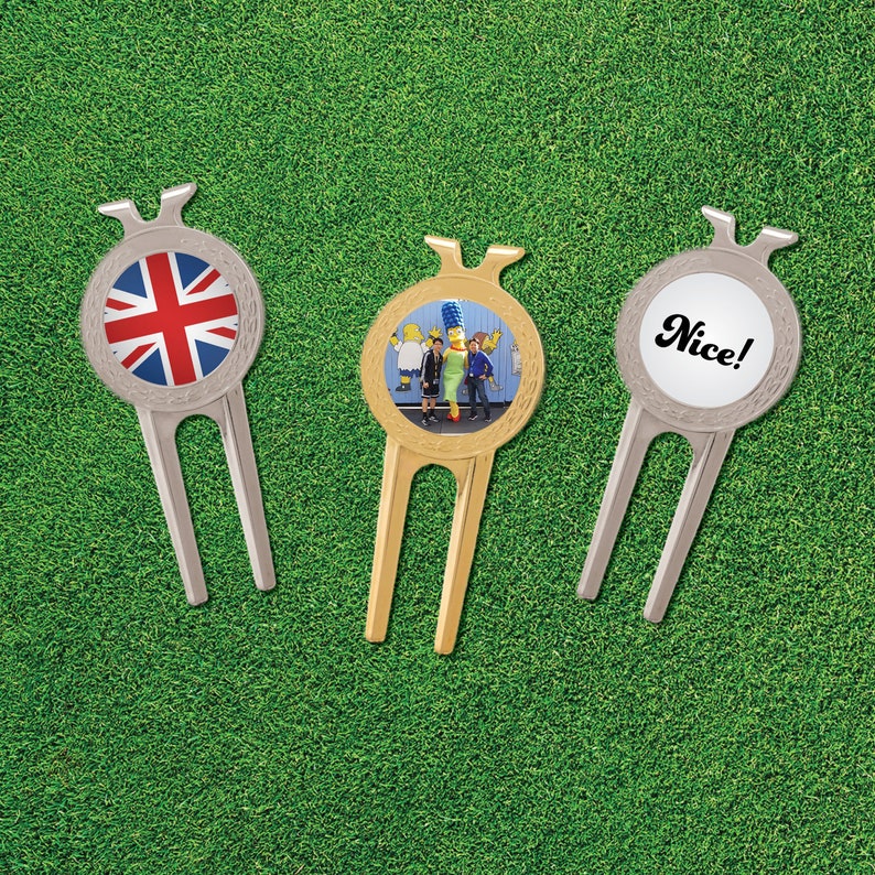 Personalized Golf Ball Marker Hat Clip or Divot Tool Etsy